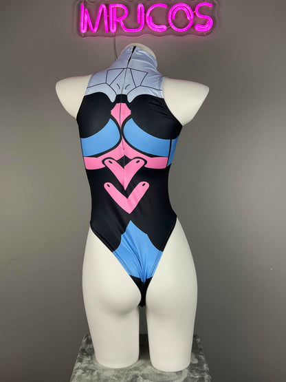 Crotchless Anime Cosplay BodySuit Lingerie Costume