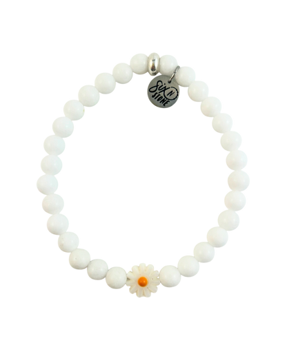 Mini Gemstone Flower Bracelet - multiple colours