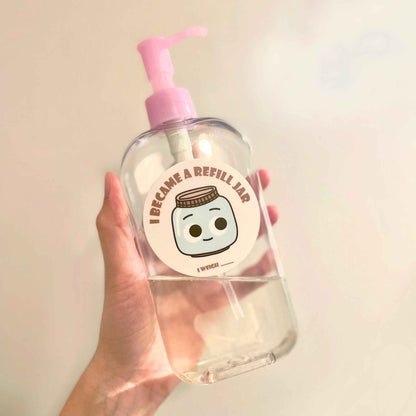 "I Became a Refill Jar" Sticker