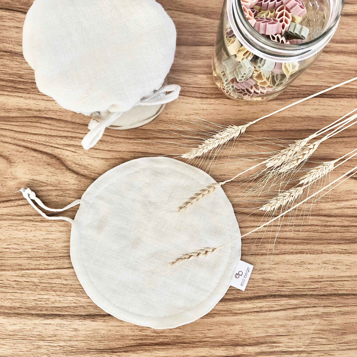 Linen Jar and Bowl Cover