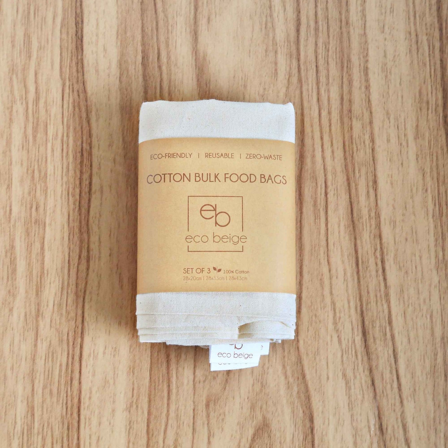 Cotton Bulk Food Bags (Set of 3)