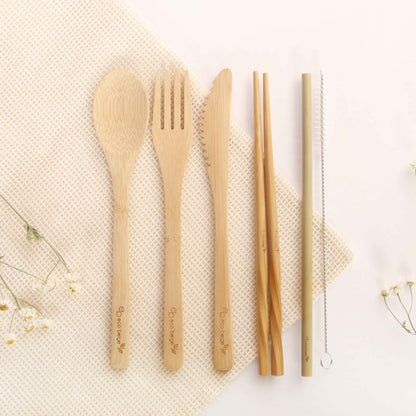 Natural Bamboo Cutlery Set