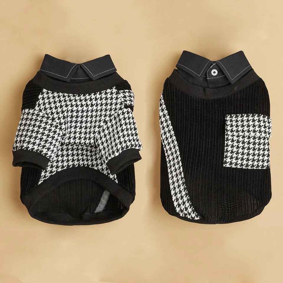 London Dog Shirt | Plaid Dog Shirt