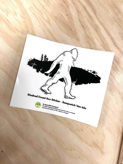 SASQUATCH VAN ISLE Eco Vinyl Stickers