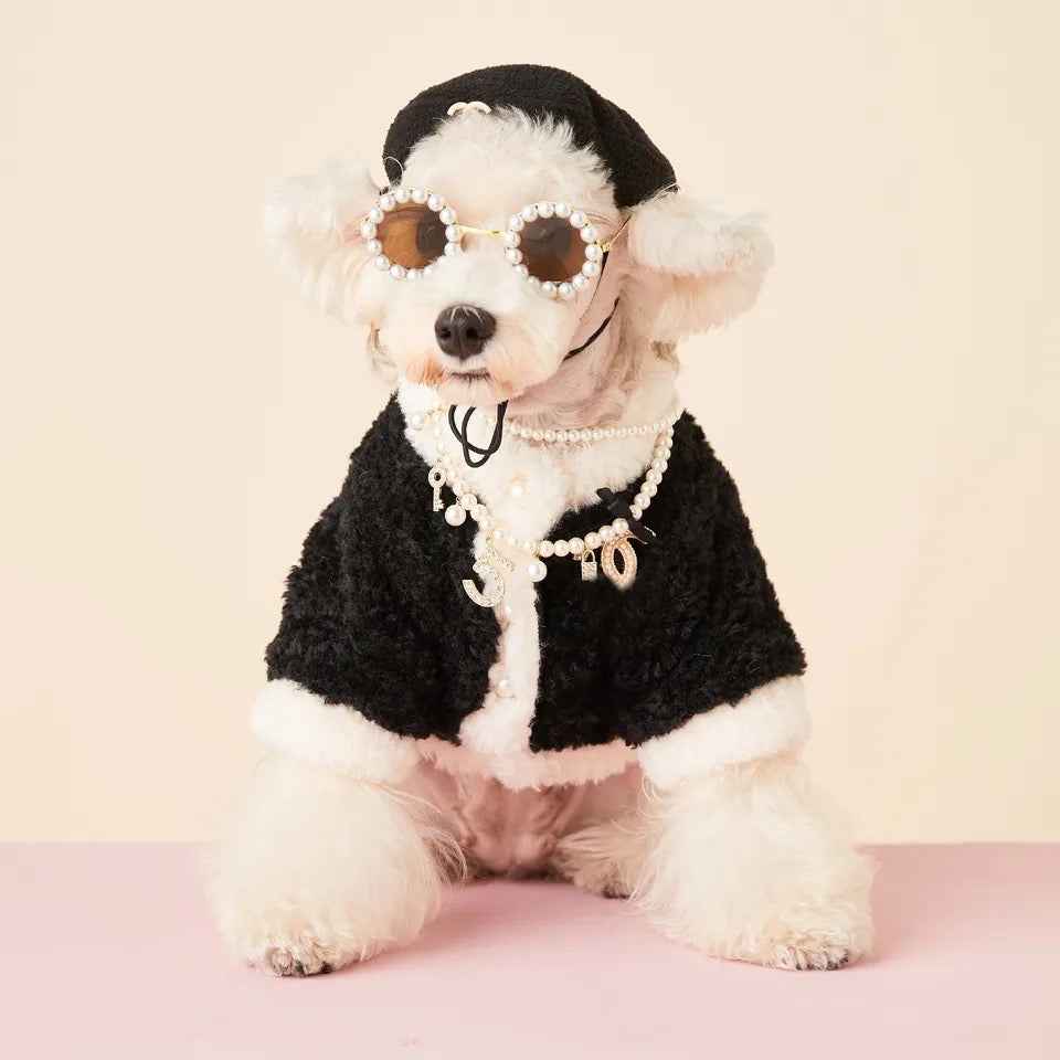 Coco Chewnel Cozy Dog Cardigan | Soft Winter Dog Sweater