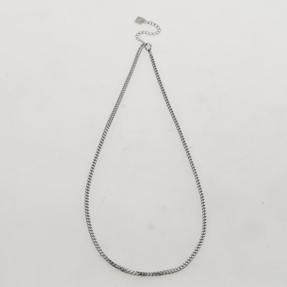 FARAH 18": Cuban Link Silver Chain Necklace (for Men & Women)
