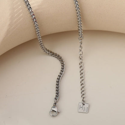 FARAH 18": Cuban Link Silver Chain Necklace (for Men & Women)