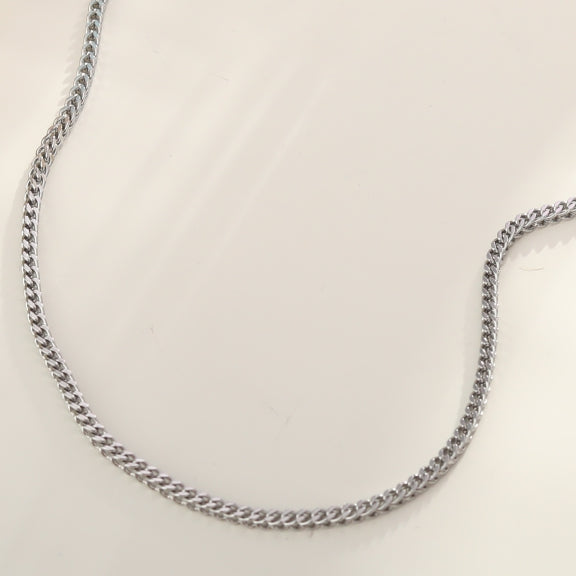 FARAH 18": Cuban Link Silver Chain Necklace (for Men & Women)