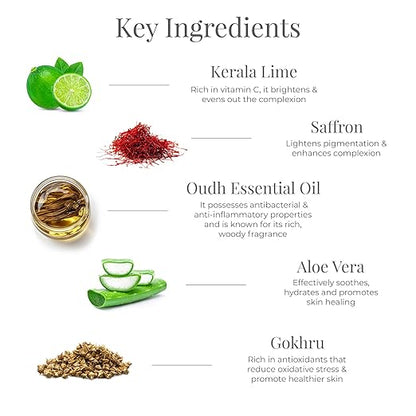 Forest Essentials Silkening Shower Wash Lime Saffron Oudh
