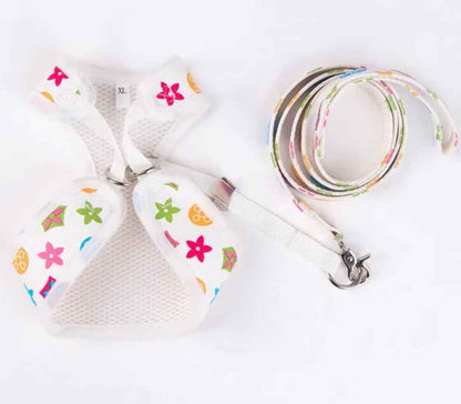 Chewy Vuitawn Pearl Dog Harness and Leash Set | Dog Harness Set
