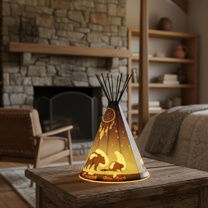 Teepee 7 spirits Table Lamp