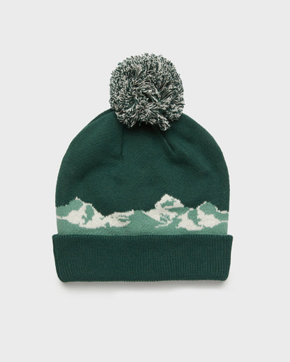 Mountain Scenic Pom Beanie
