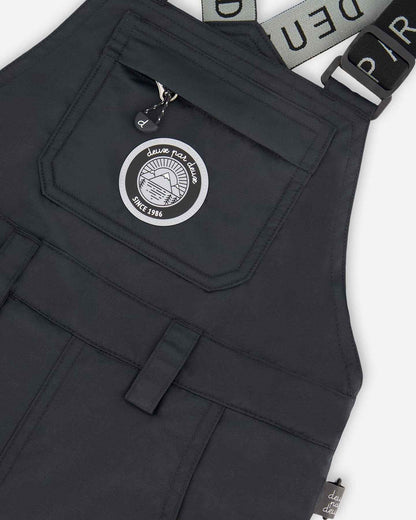 Solid Play Overall Snow Bib Black