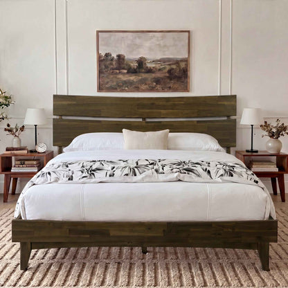 Aurora Solid Wood Bed Frame