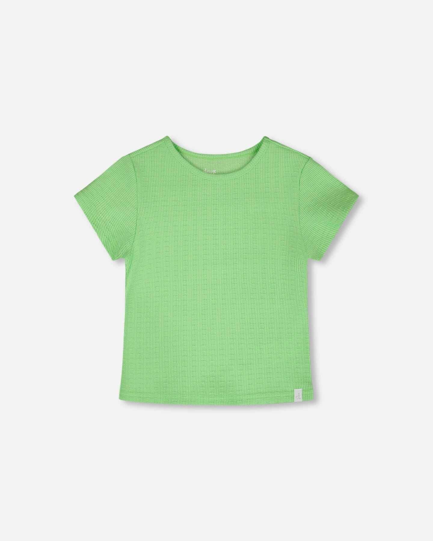 Crinkle Jersey T-Shirt Mint Green
