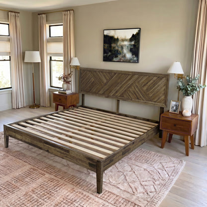Sierra Deluxe Solid Wood Bed Frame