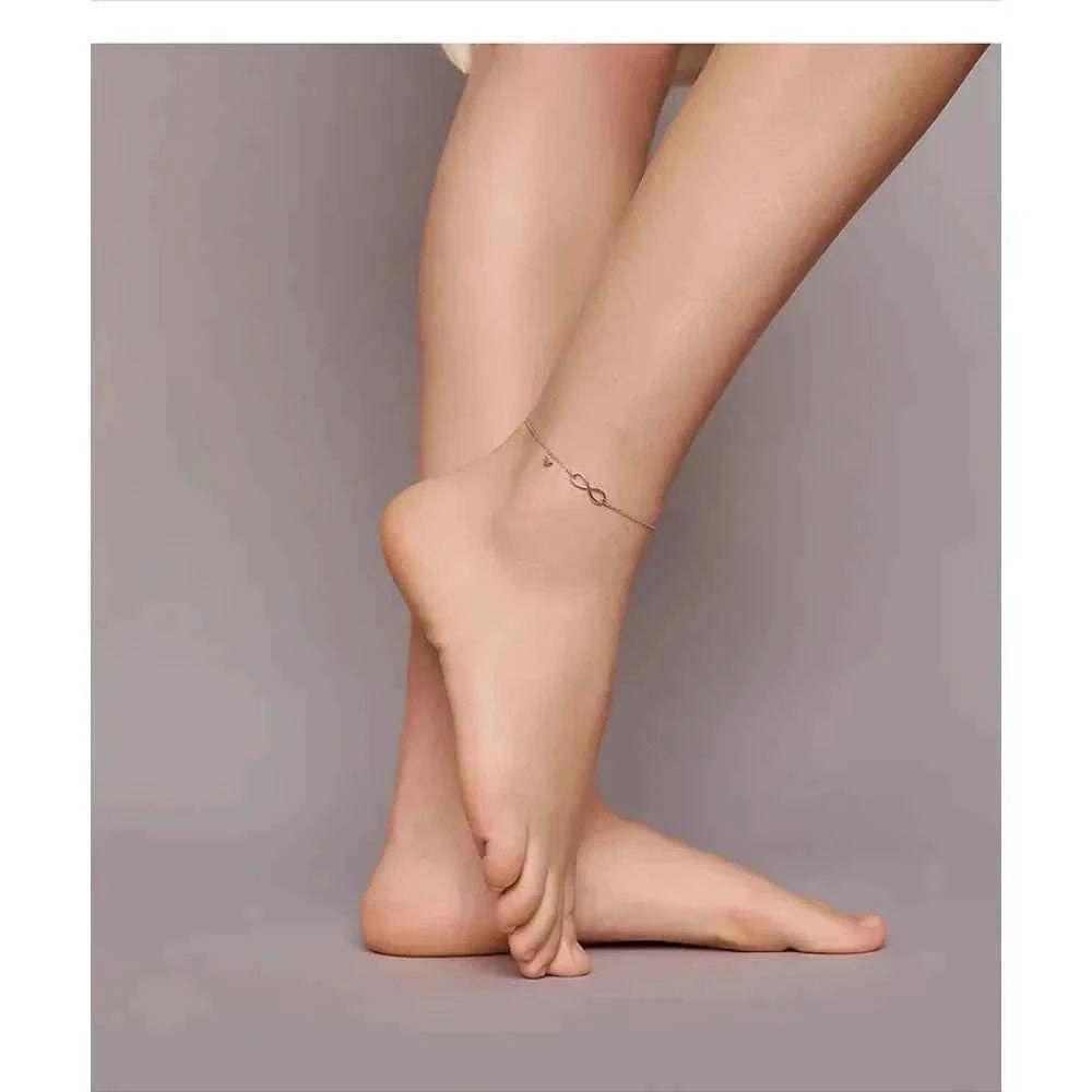 The Endless Summer 925 Sterling Silver Infinity Anklet
