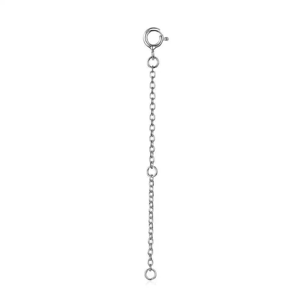 14K Gold Plated 925 Sterling Silver Necklace Extension Chains With Lobster Clasps For Diy Jewelry Making