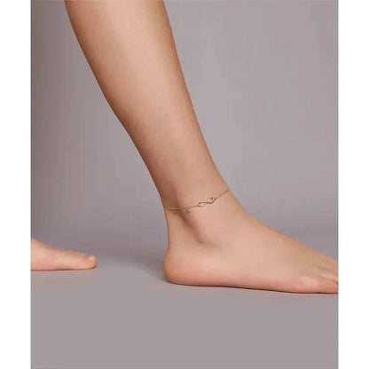 The Endless Summer 925 Sterling Silver Infinity Anklet