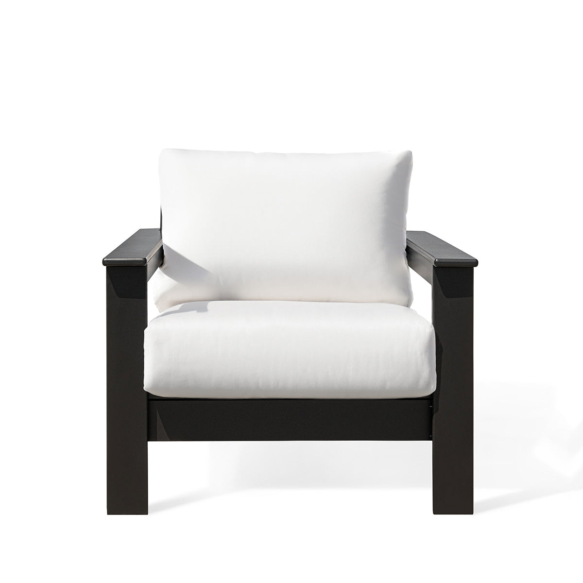 Hickory Polymer Outdoor Club Chair with Sunbrella® Cushions - AURABAGS SHOP