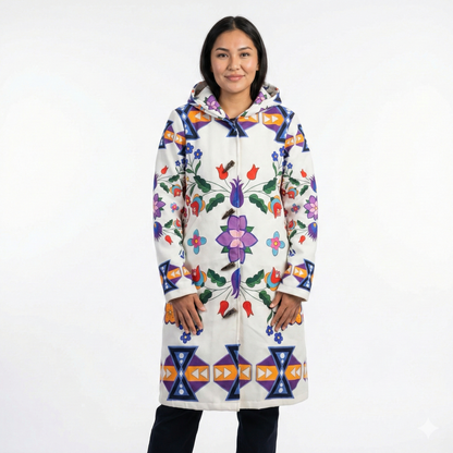 OLDTRIBES™ Arctic Flowers Long Coat