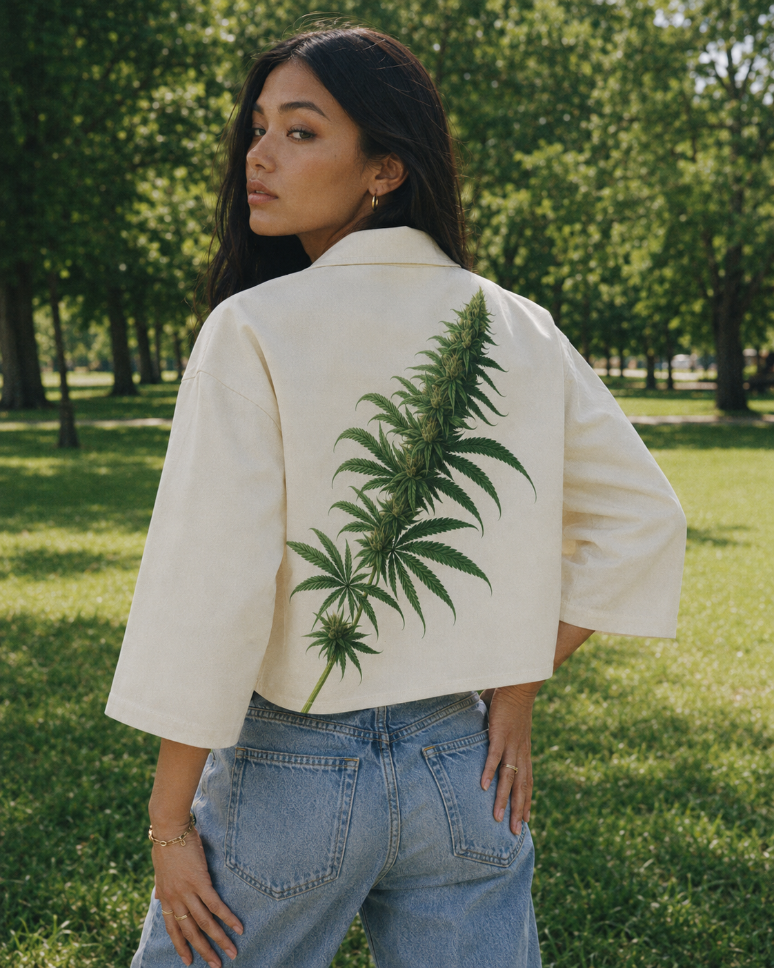 Flora Women's Cropped Jacket | Cotton