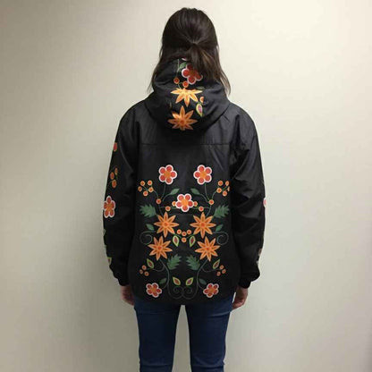 OLDTRIBES™ Black Spring Blossom Windbreaker