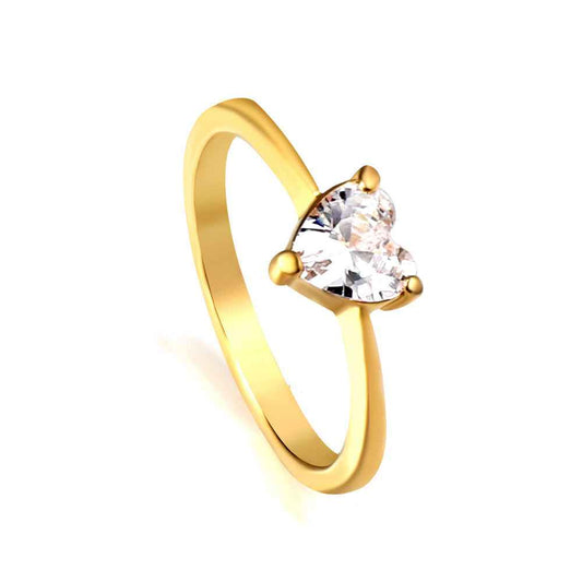 Trinity Heart Diamond Ring