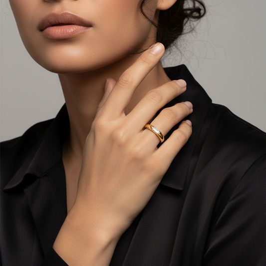 Geometric Diamond Band