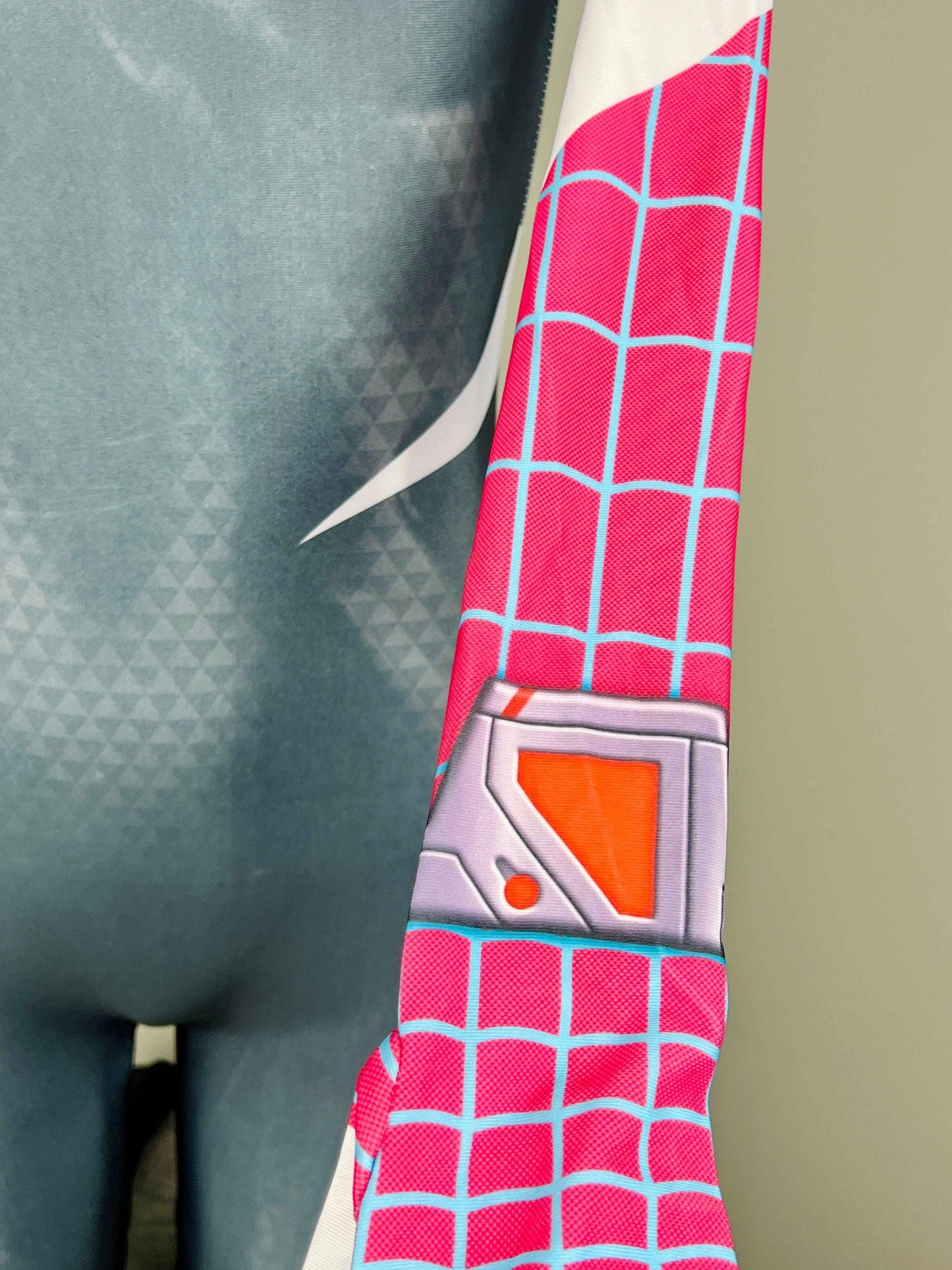 Super Hero Spider Gwen Cosplay Full Bodysuit Halloween Costume Zentai