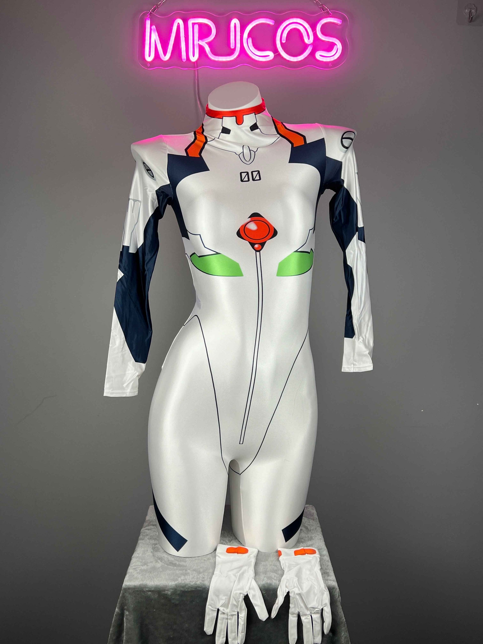 Anime Style Spandex Cosplay Bodysuit Plug Suit Halloween Costume Zentai