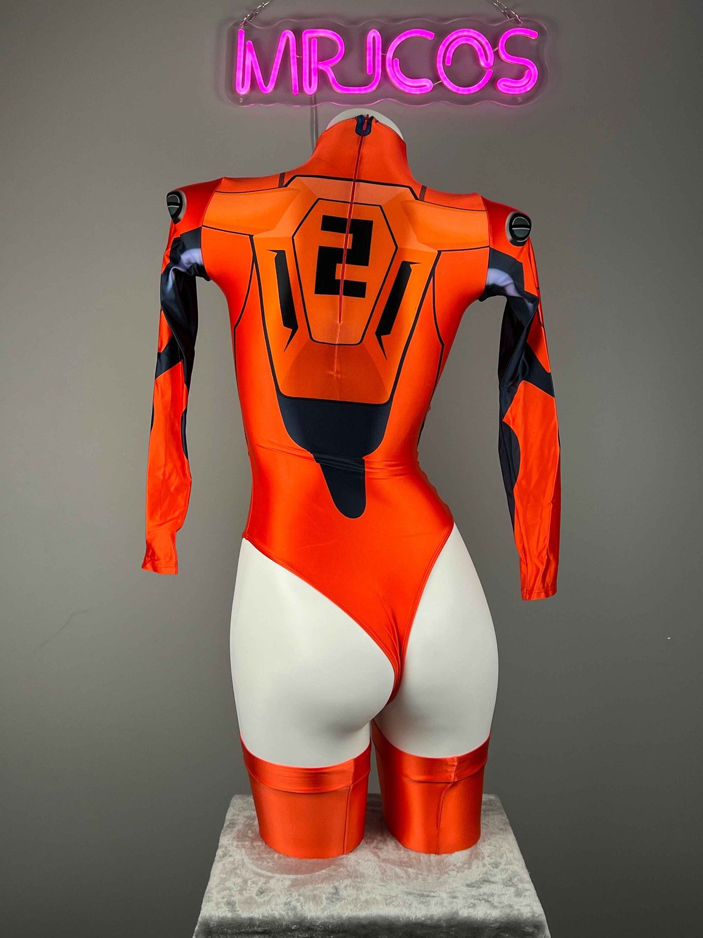 Anime Style Spandex Cosplay BodySuit Plugsuit Halloween Costume