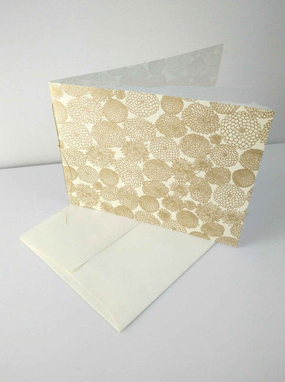 Handsewn Chiyogami Cotton Rag Blank Card | Boxed sets
