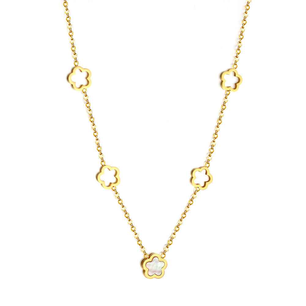 Pearl Blossom Cascade Necklace