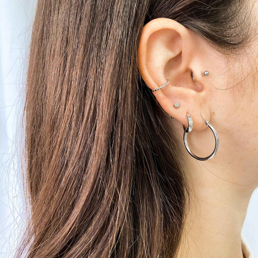 Ear Cuff Torsadé - Argent