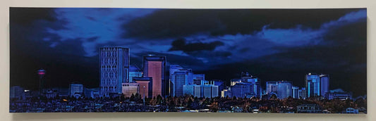 Leinwandbild – Calgary in Blau – Wandkunst