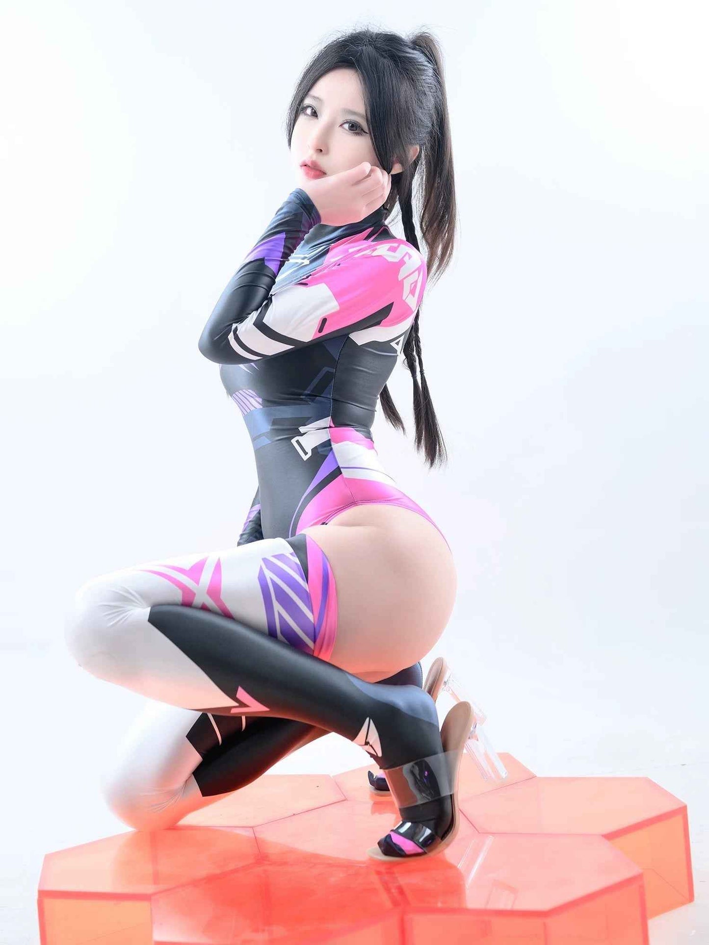 Anime Sci-fi Spandex Swimwear Racing Suit Wet Suit Race Queen Costume