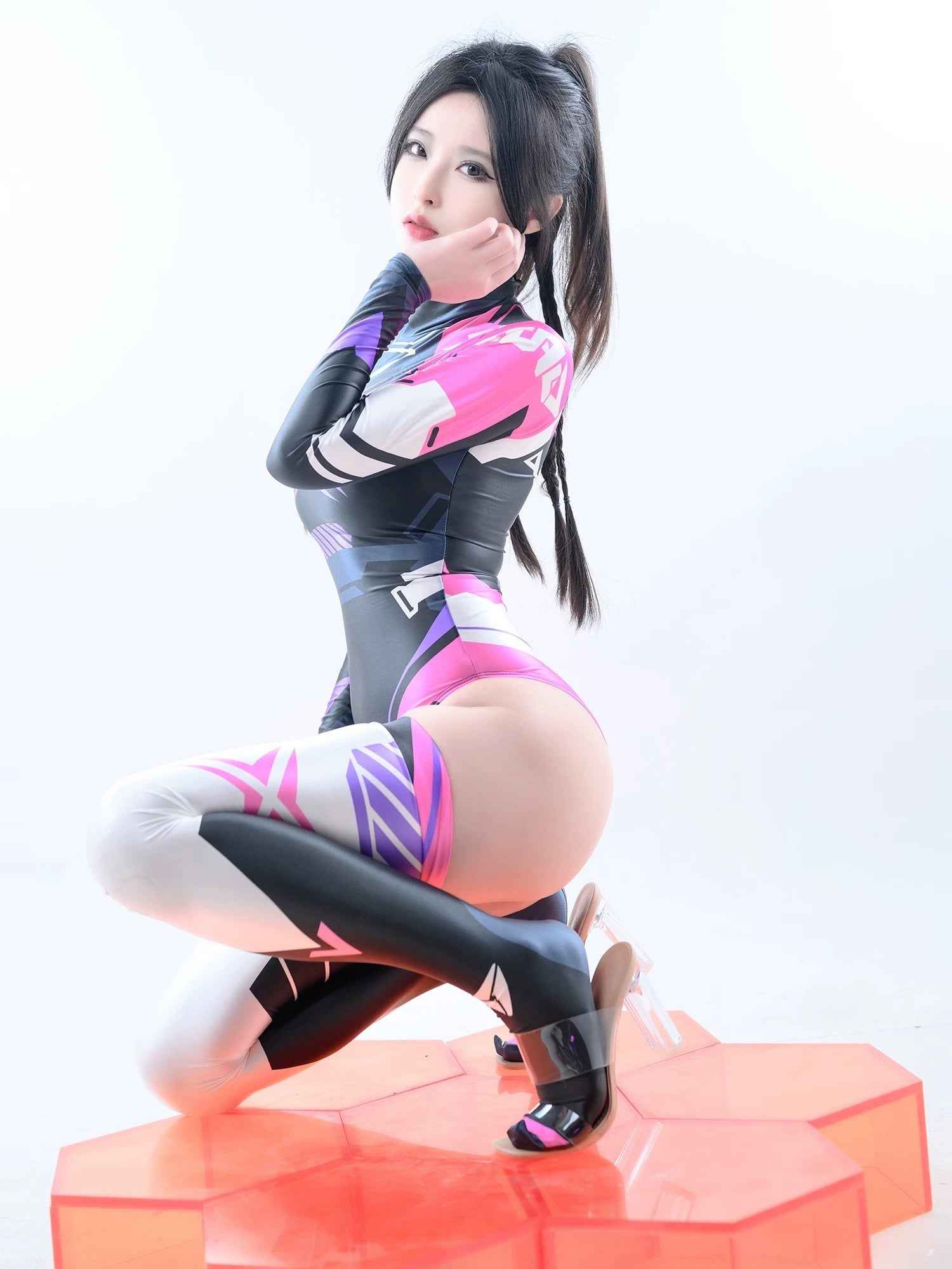 Anime Sci-fi Spandex Swimwear Racing Suit Wet Suit Race Queen Costume