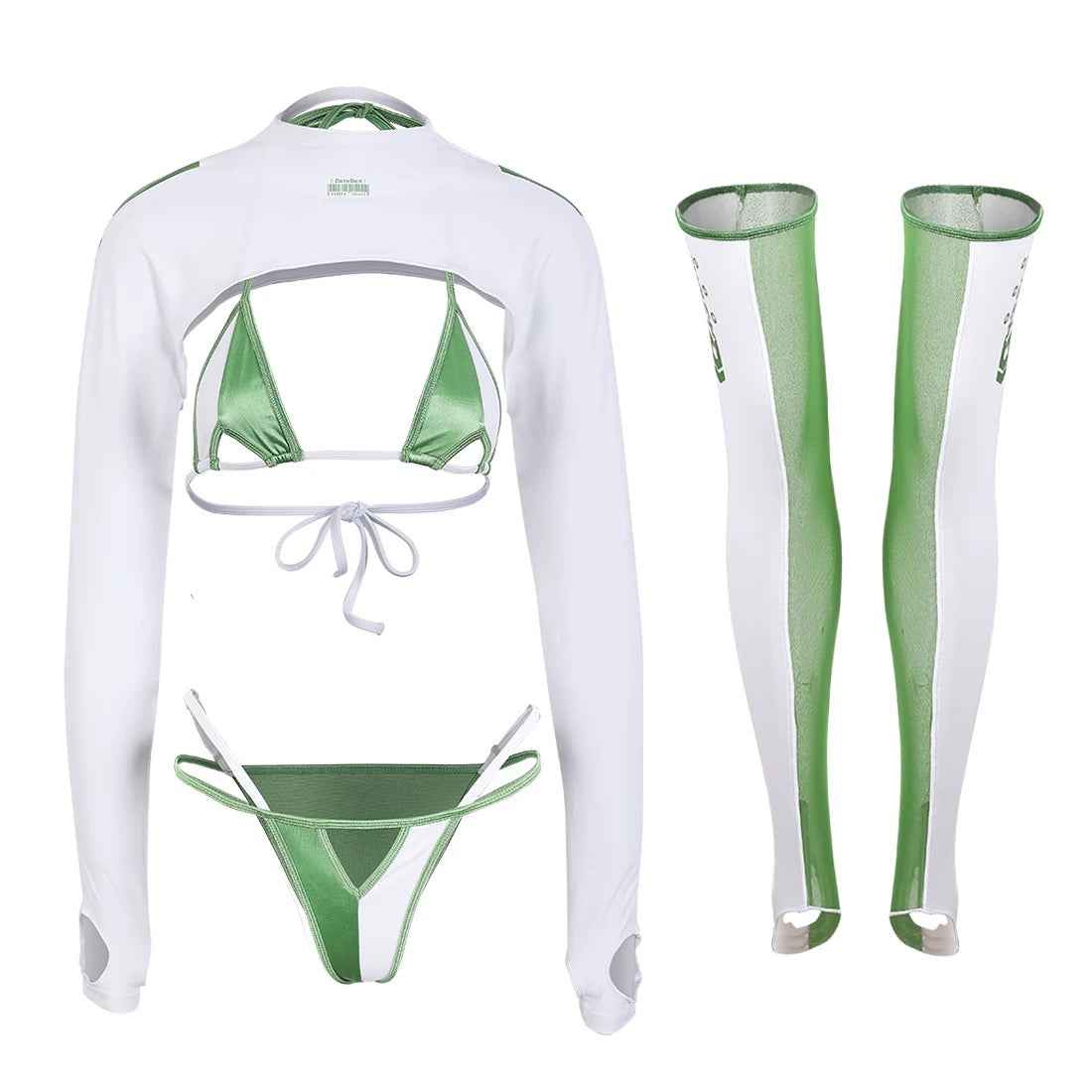 Anime Spandex Swimwear Sexy Bikini Cosplay Set