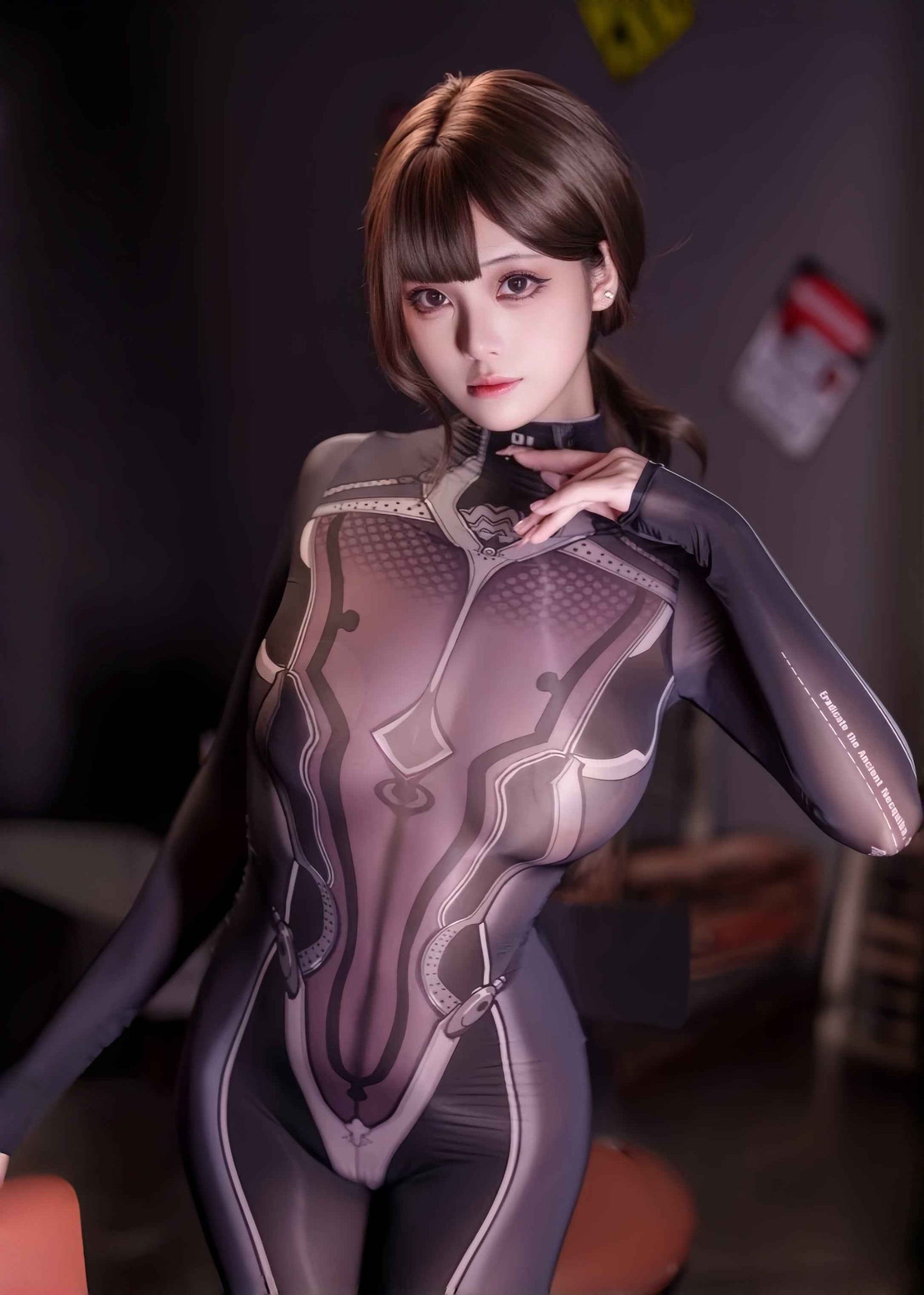 Anime Superhero Eve 10D Sheer Bodystocking - Ultra-Thin Cosplay Lingerie