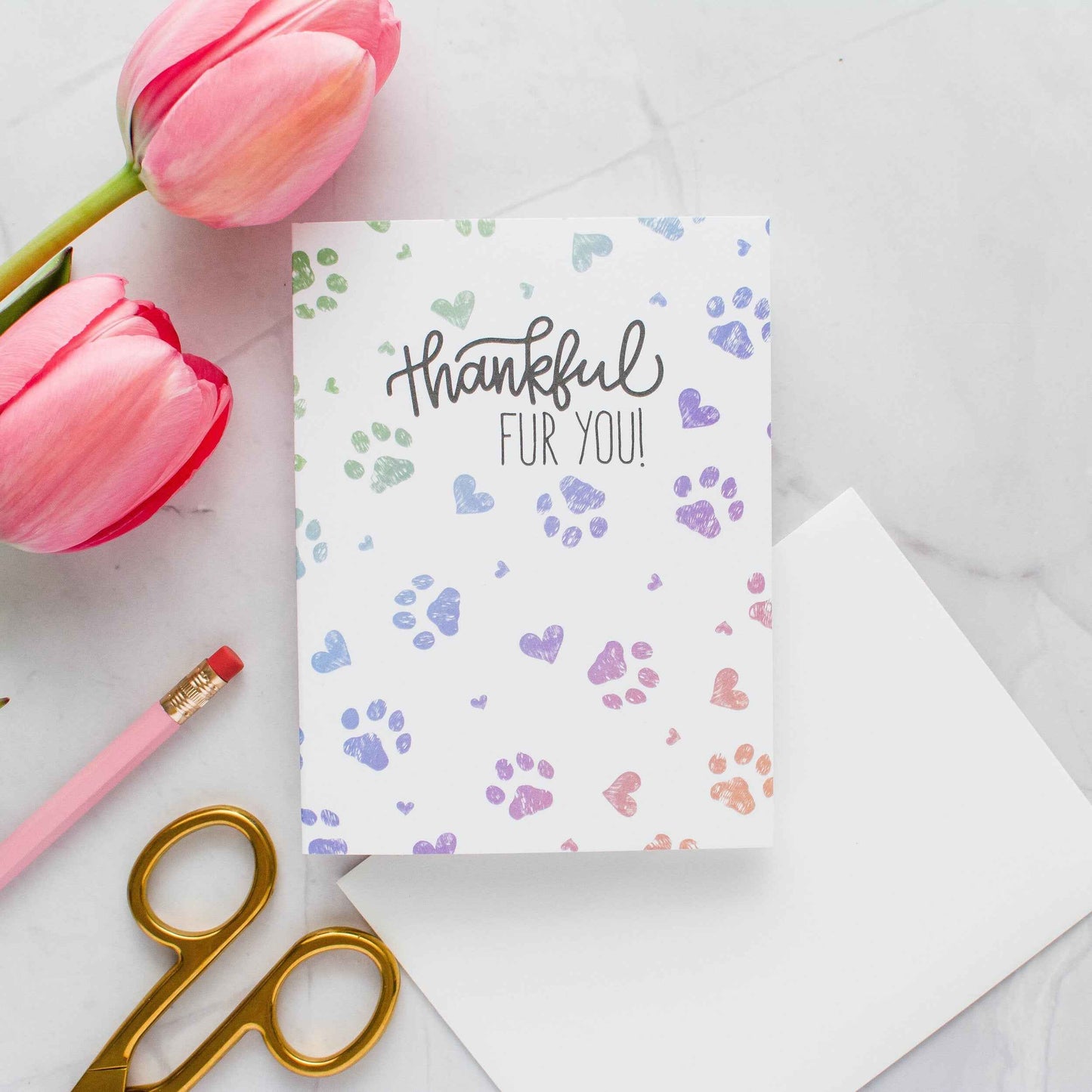 Thankful FUR You - Greeting Card