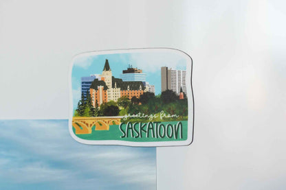 Saskatoon Skyline Magnet