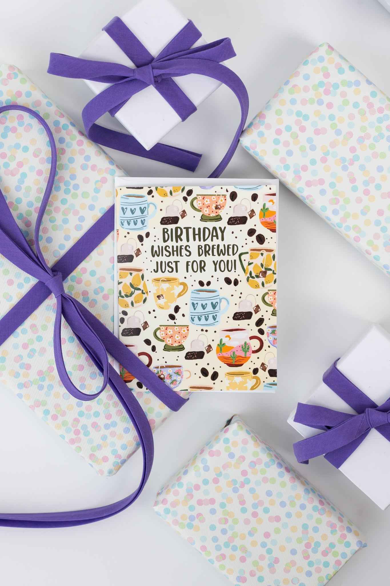 Birthday Wishes Brewed Just For You! - Greeting Card