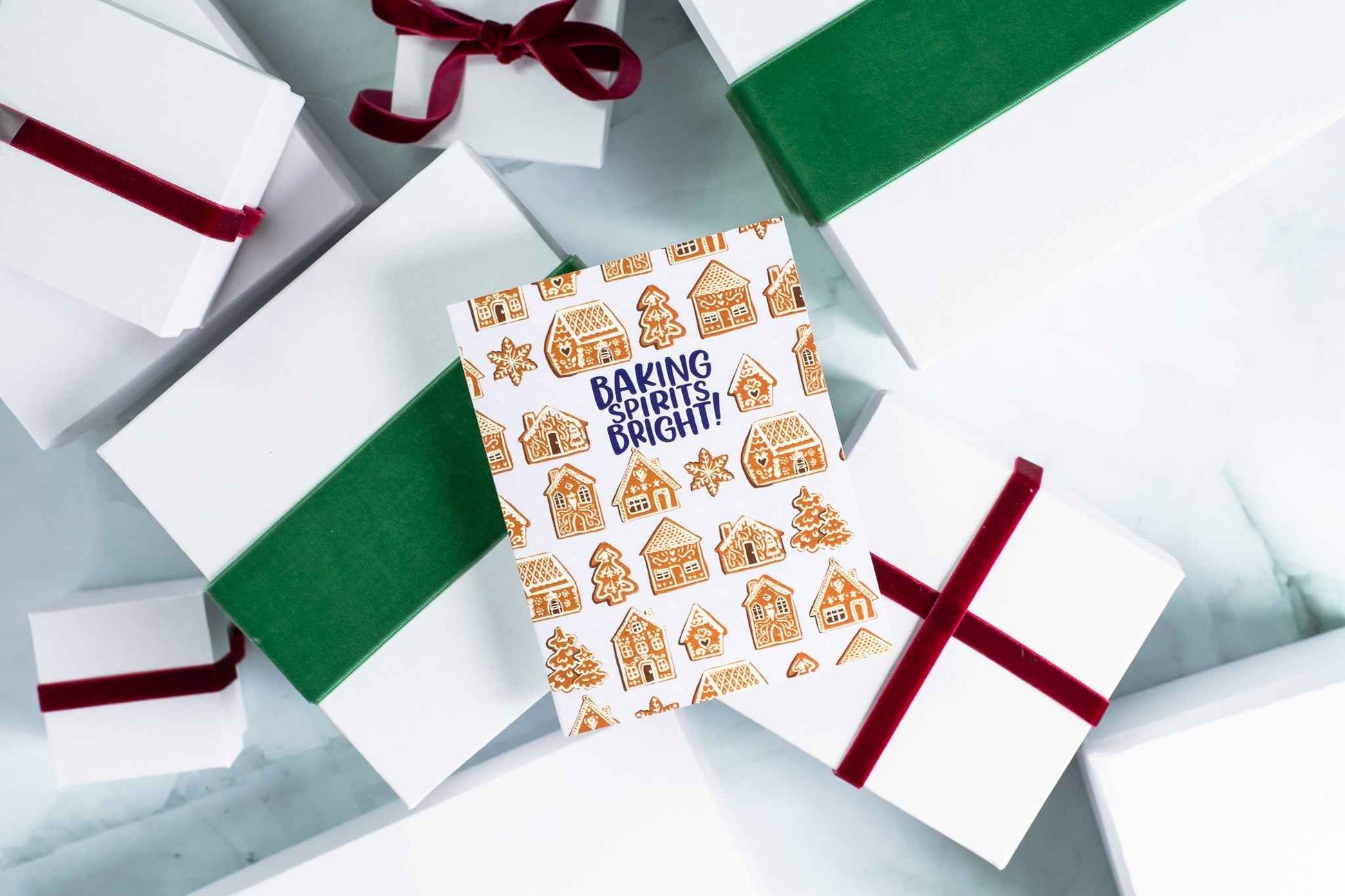 Baking Spirits Bright- Greeting Card