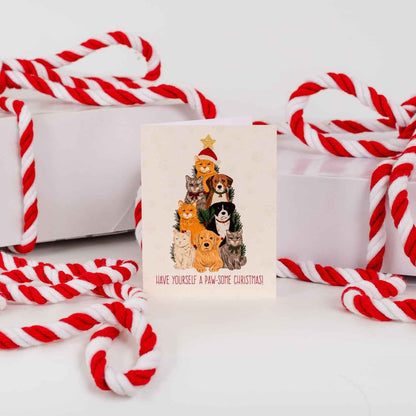 Have Yourself A Paw-some Christmas! - Greeting Card