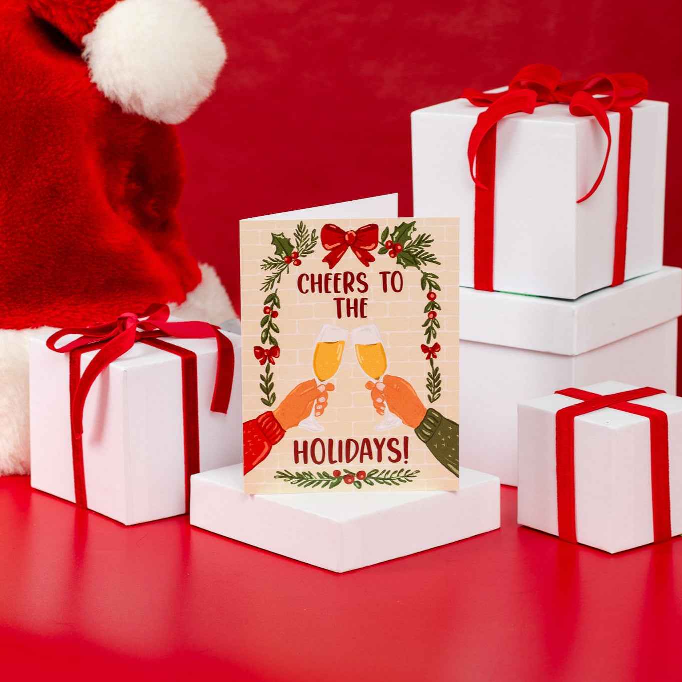 Cheers To The Holidays! - Greeting Card