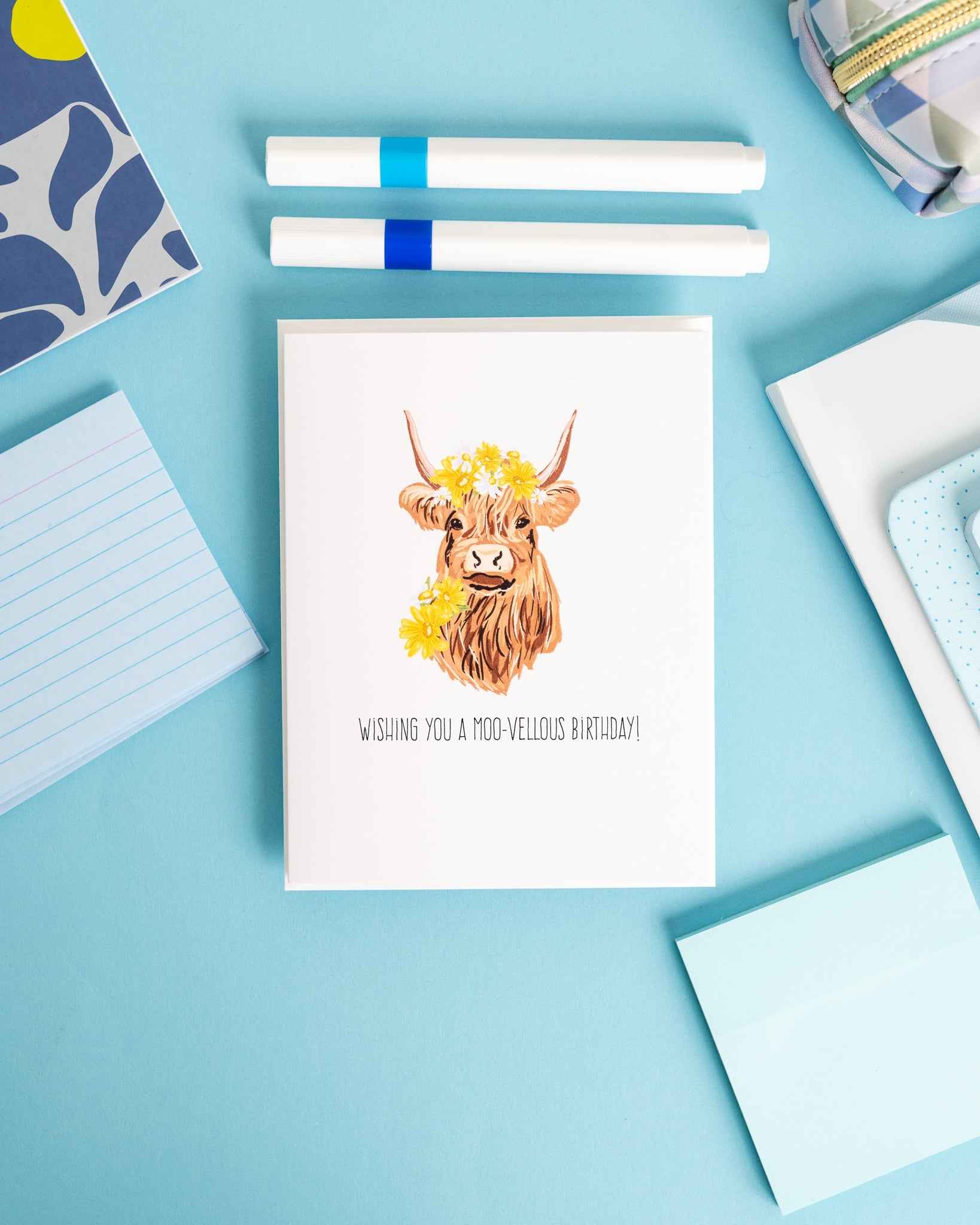 Wishing You A Moo-Vellous Birthday! - Greeting Card