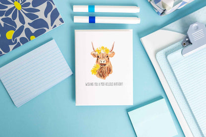 Wishing You A Moo-Vellous Birthday! - Greeting Card