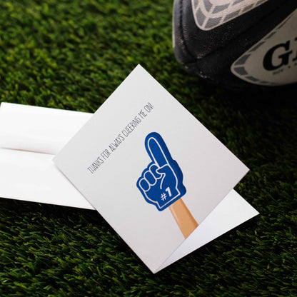 Thanks For Always Cheering Me On! - Greeting Card