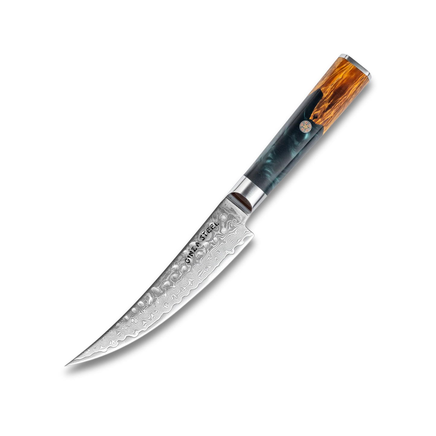Kaze Katana Ausbeinmesser 15 cm | Damaszener Stahl von Ginza Steel